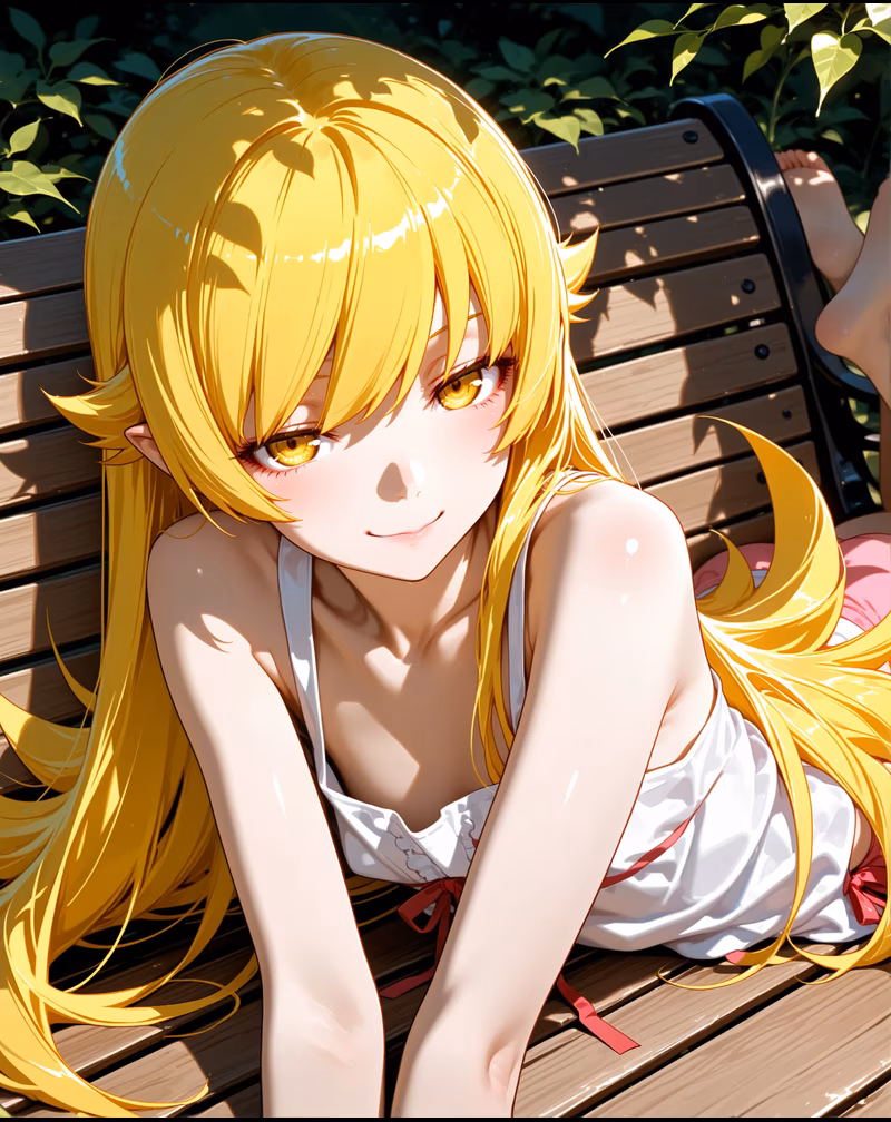 Oshino Shinobu Iron-Blooded Hot-Blooded vampire AI art