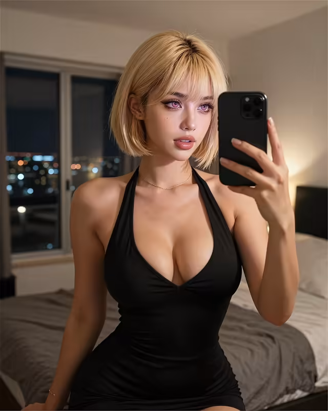 Kales realistic selfie-style AI character image preview