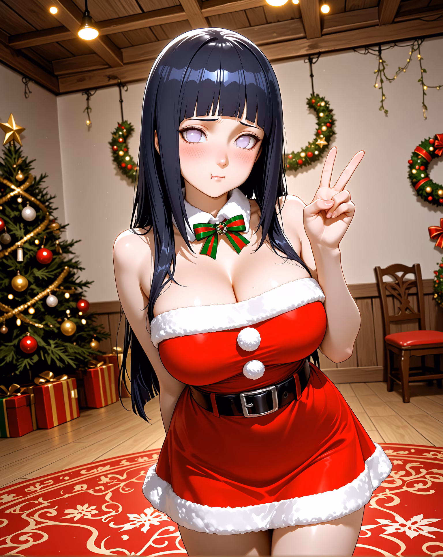 Hinata Hyuga official portrait, AI generated — Naruto