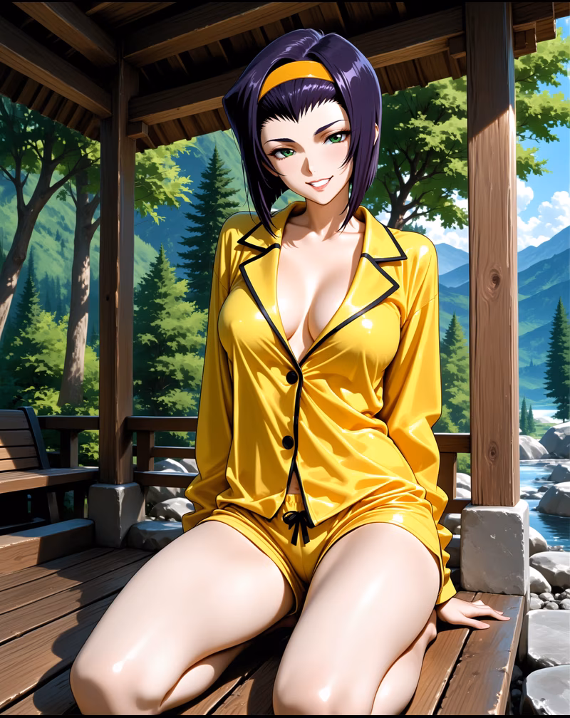 Faye cunning smile casino gambling AI image