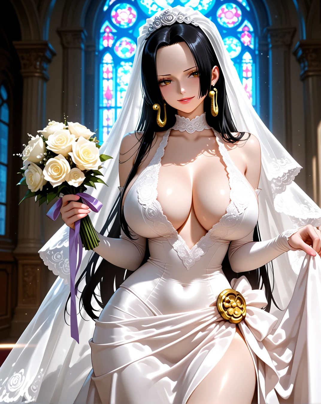 Boa Hancock official portrait, AI generated — ONE PIECE