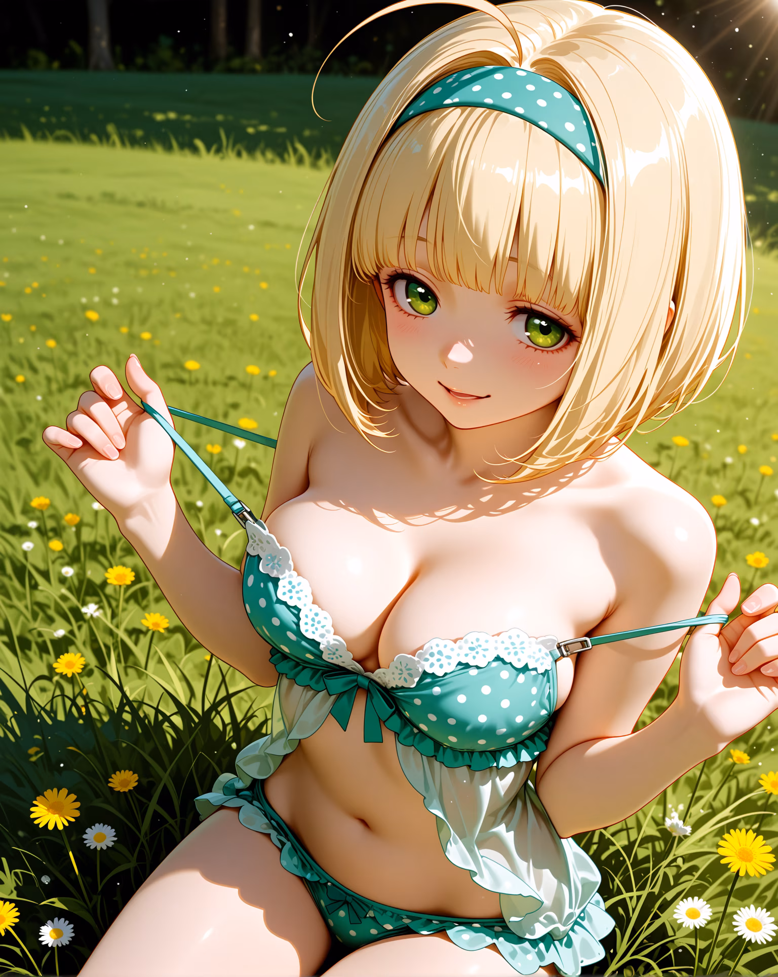 Shiemi Moriyama blonde herb garden AI character