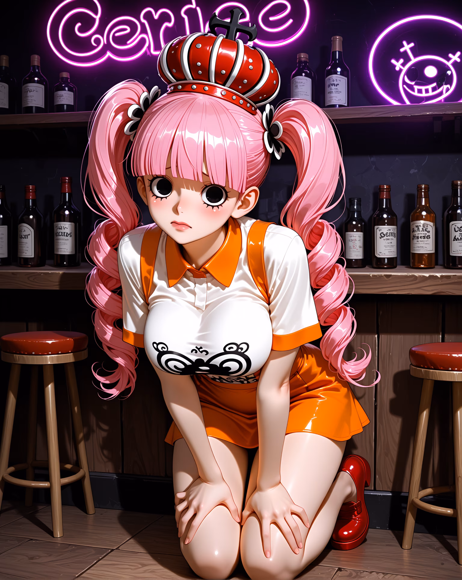 Perona gothic lolita official portrait AI generated — ONE PIECE