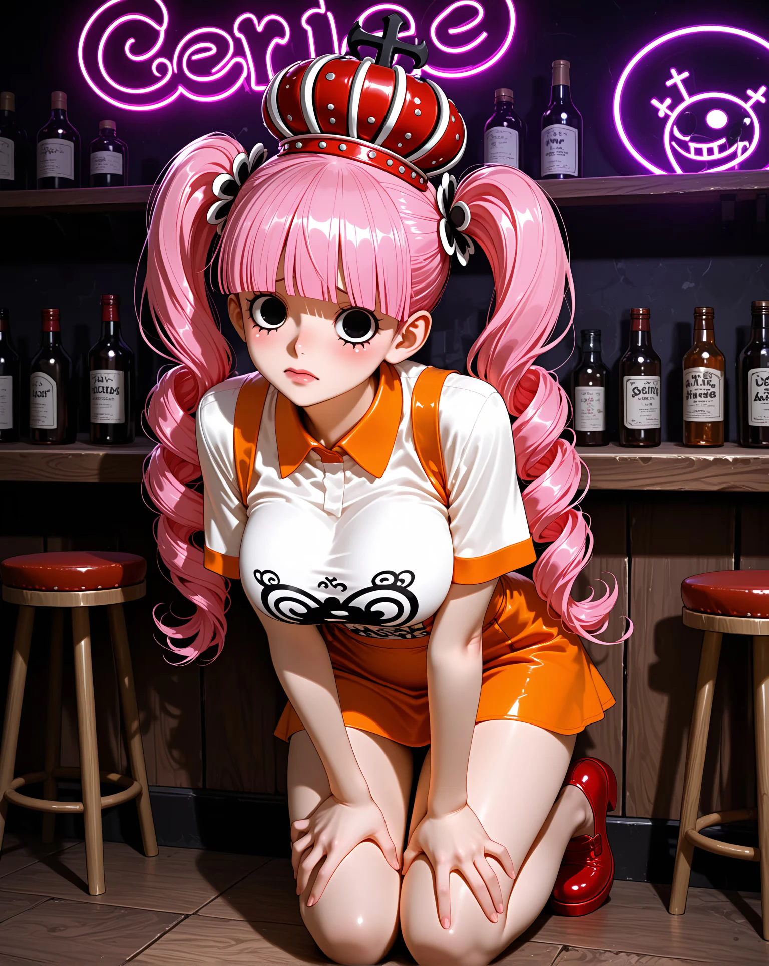 ペローナ ゴシックロリータ 公式ポートレート AI生成 — ONE PIECE