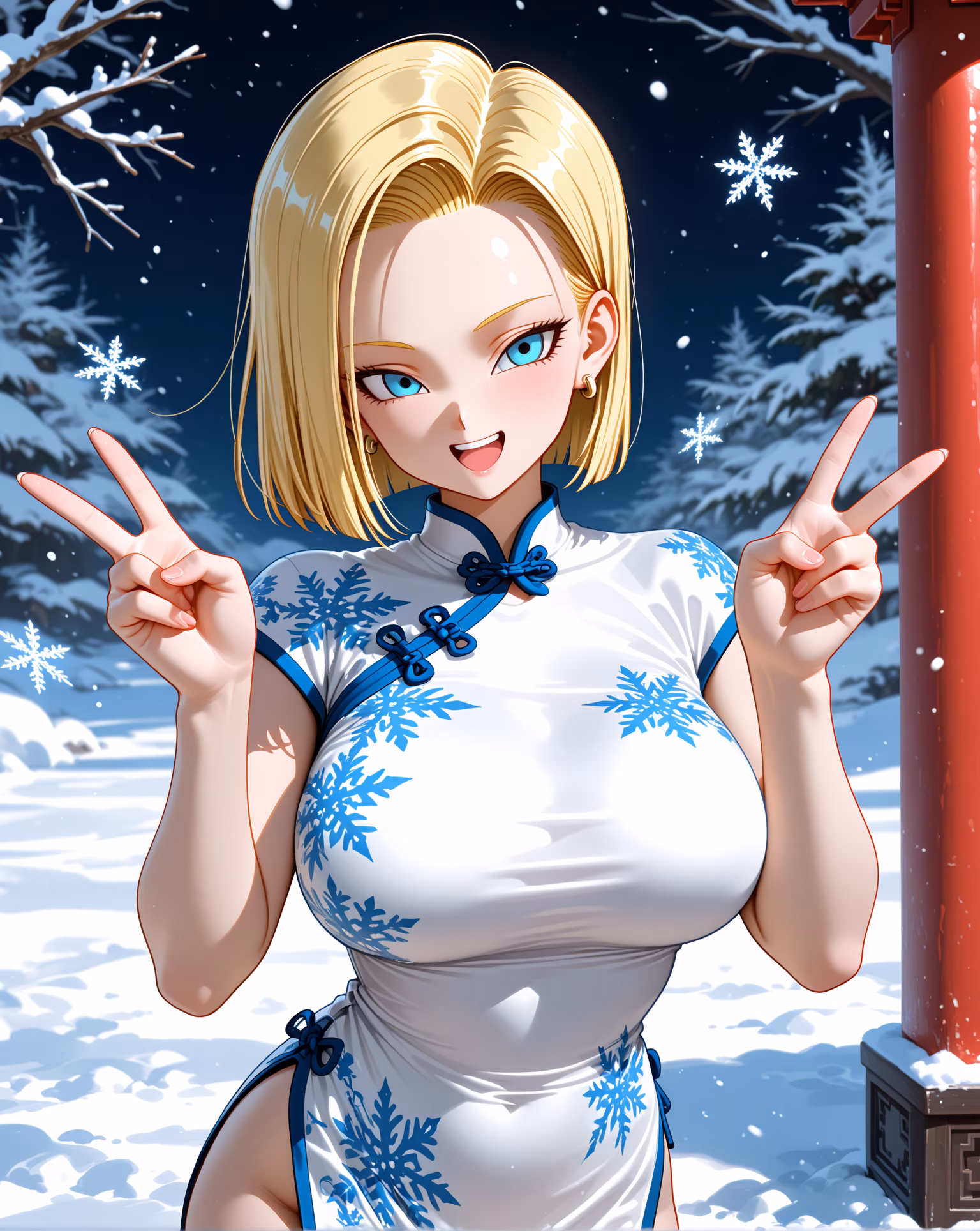Android 18 official portrait, AI generated — Dragon Ball Z