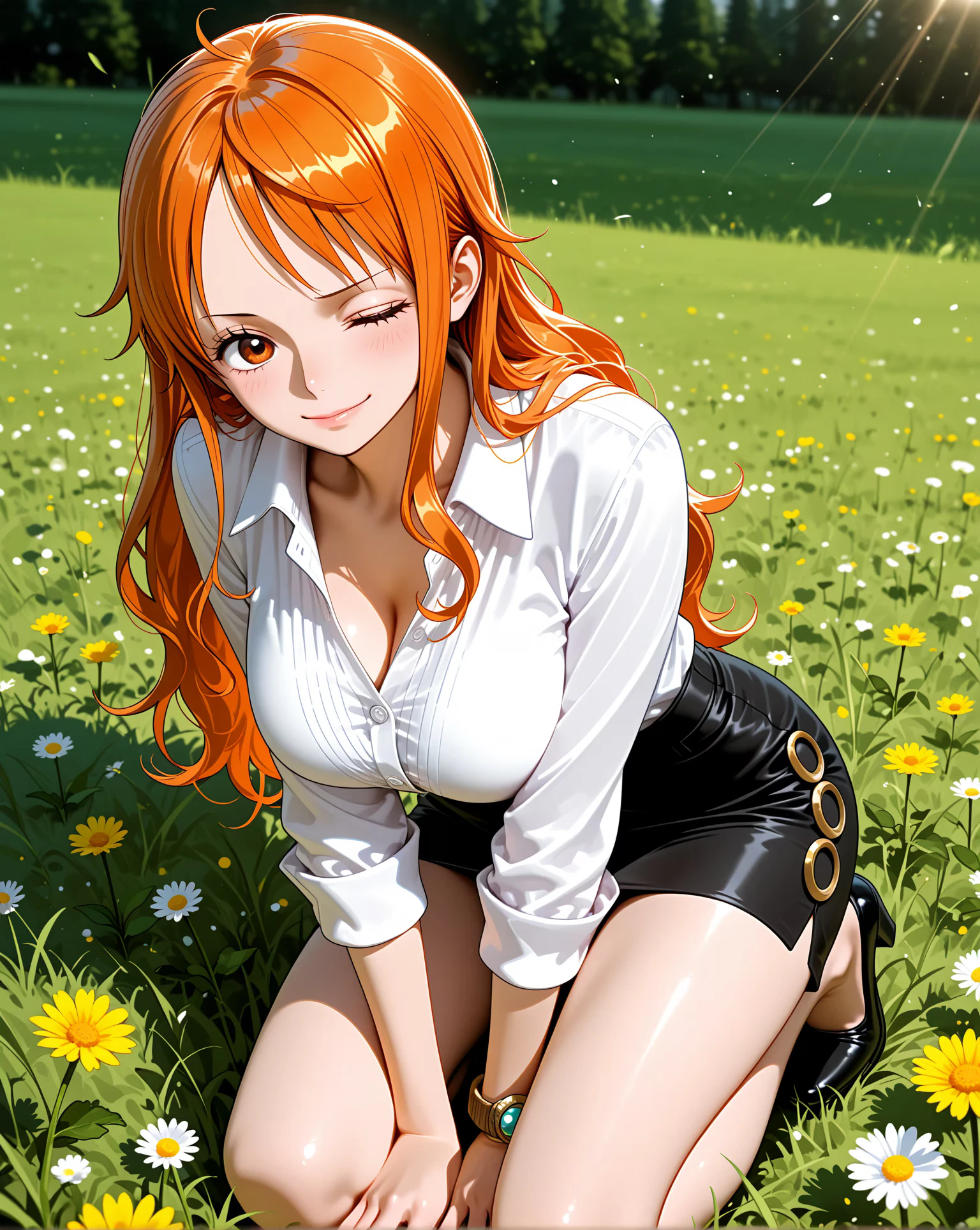 ナミ 公式ポートレート AI生成 — ONE PIECE