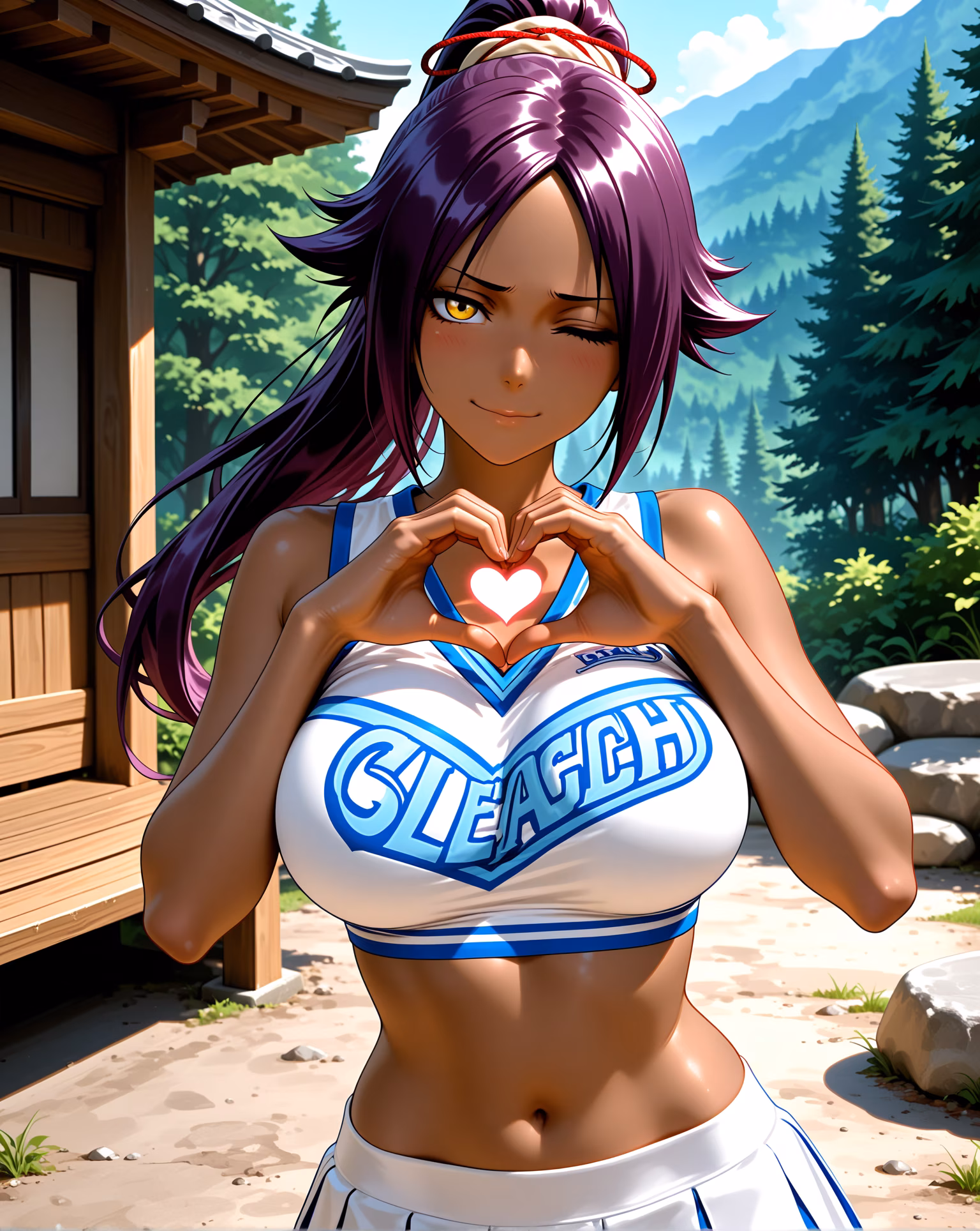 Yoruichi Shihoin official portrait, AI generated — BLEACH