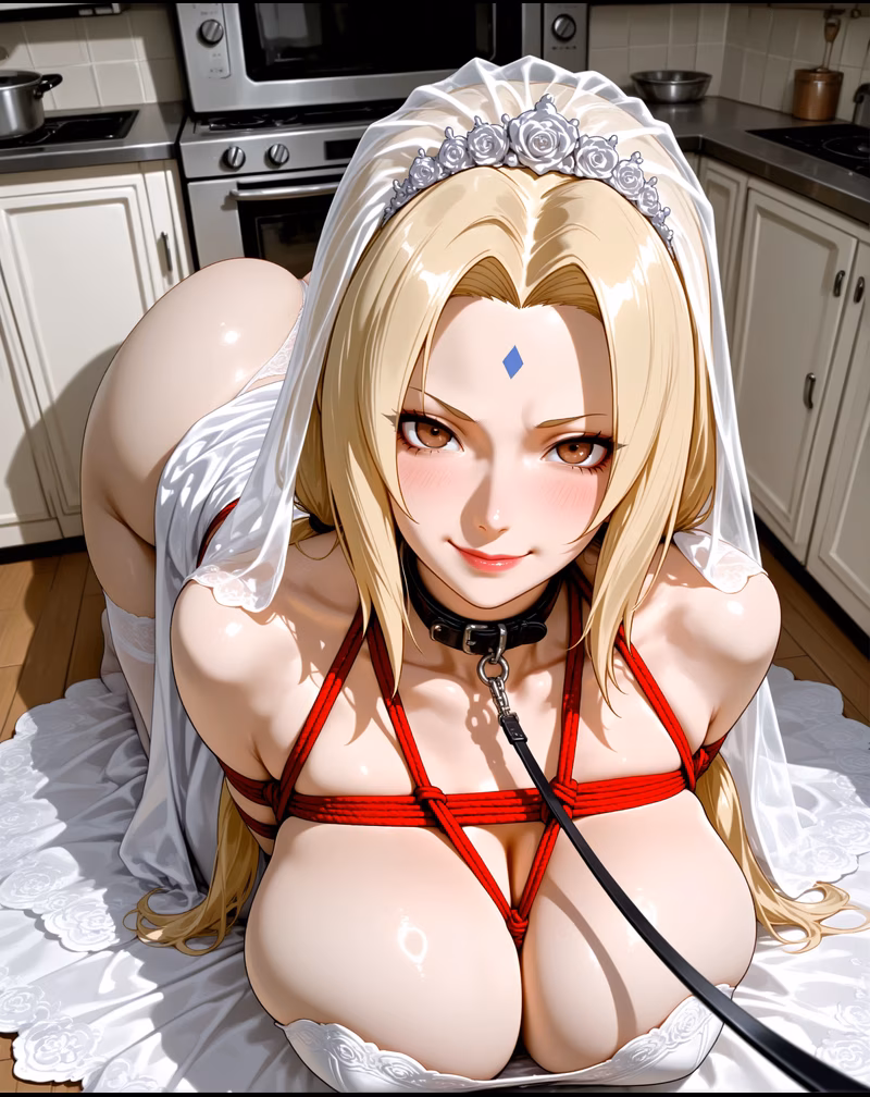 Tsunade official portrait, AI generated — Naruto