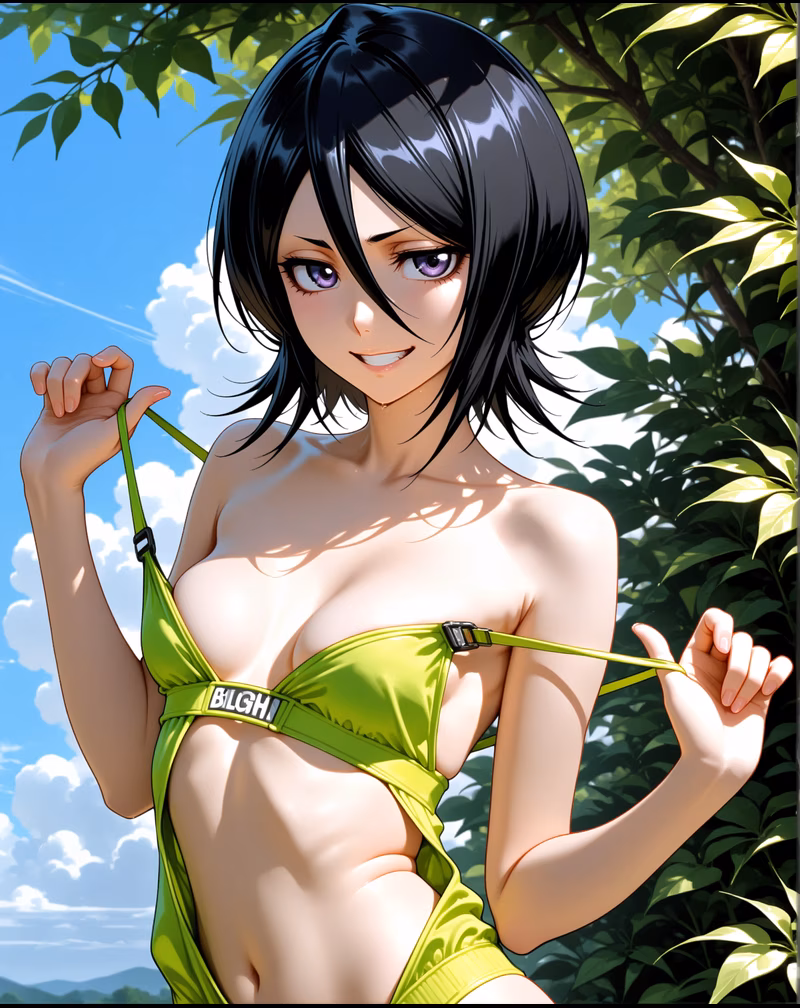 Rukia short black hair Gotei 13 Shinigami AI character