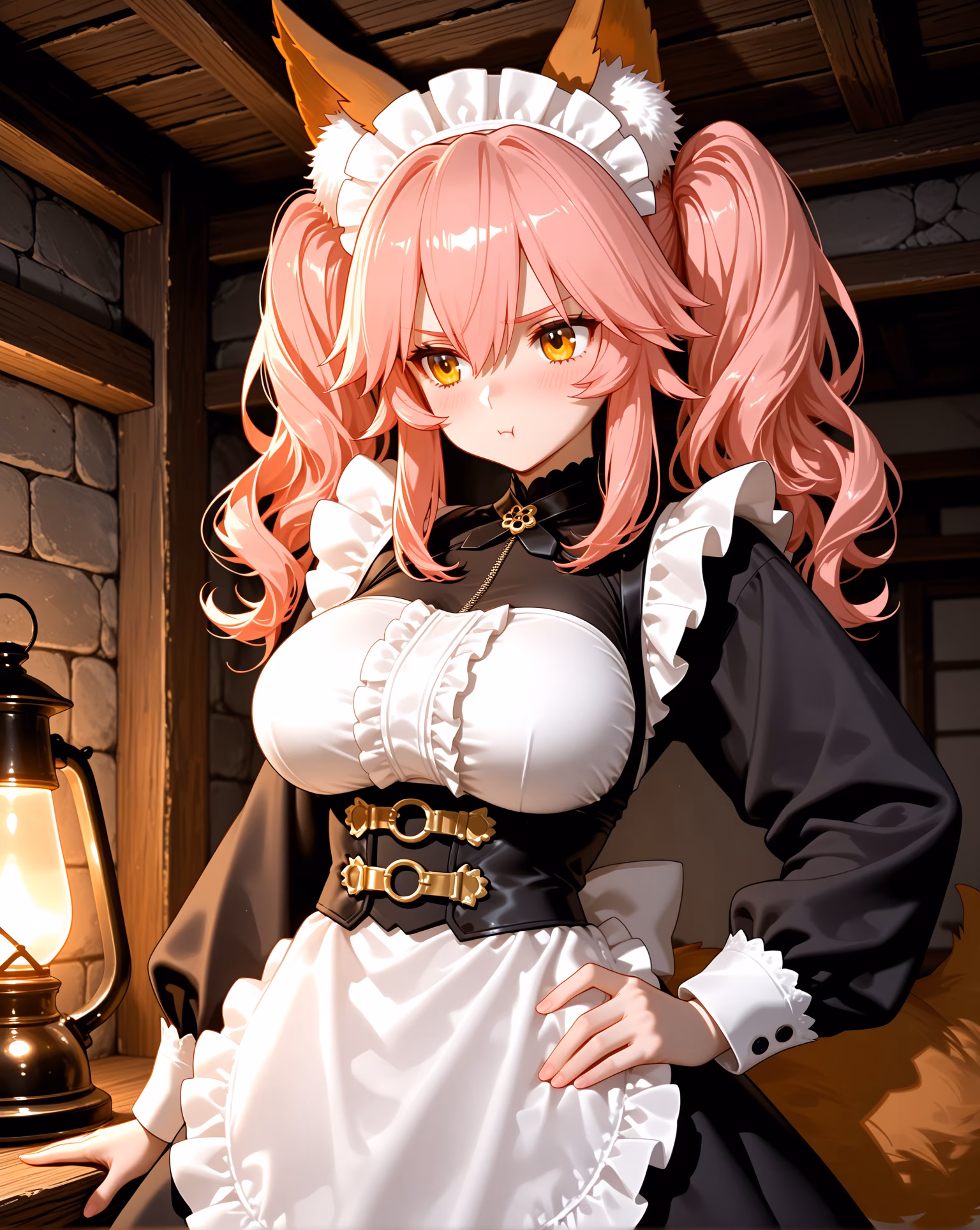 Tamamo no Mae official portrait AI generated — Fate/Extra