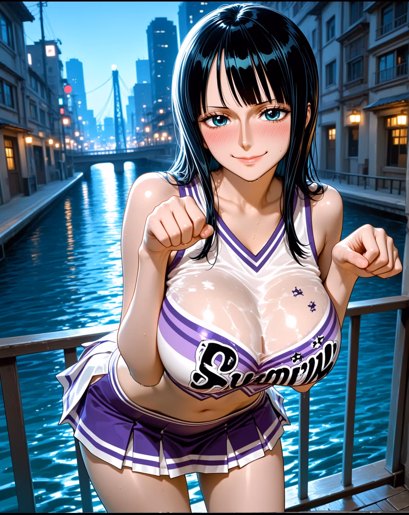 Robin black hair adult woman archaeologist AI character