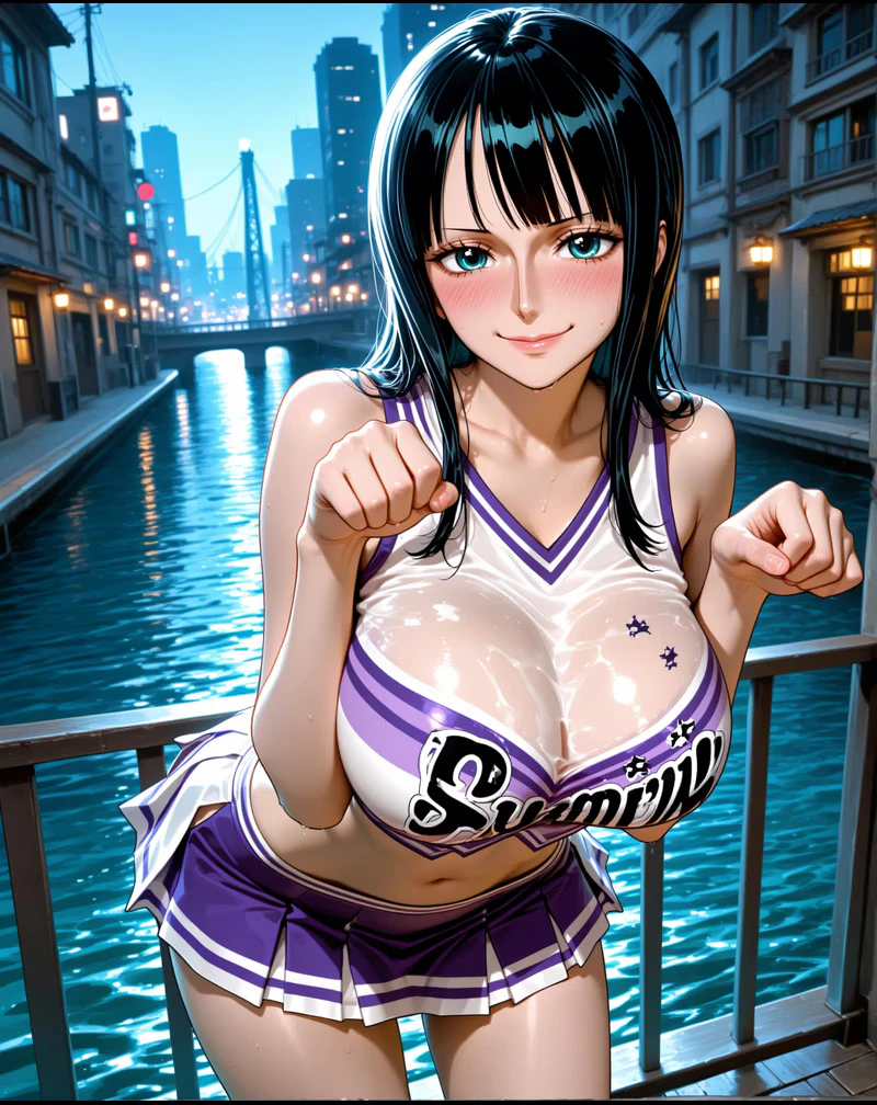 ロビン 黒髪 大人の女性 考古学者 AIキャラクター