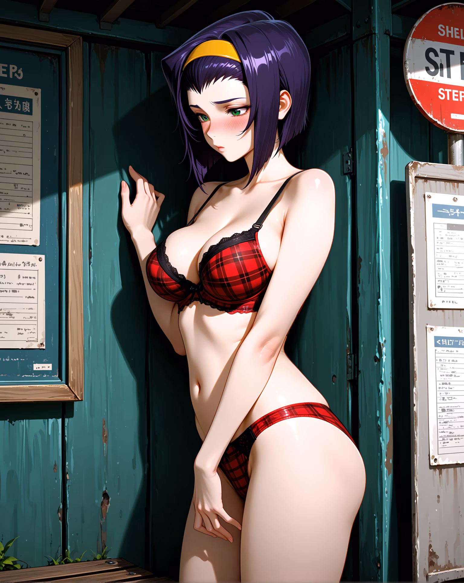 Faye cowboy bounty hunter AI character image