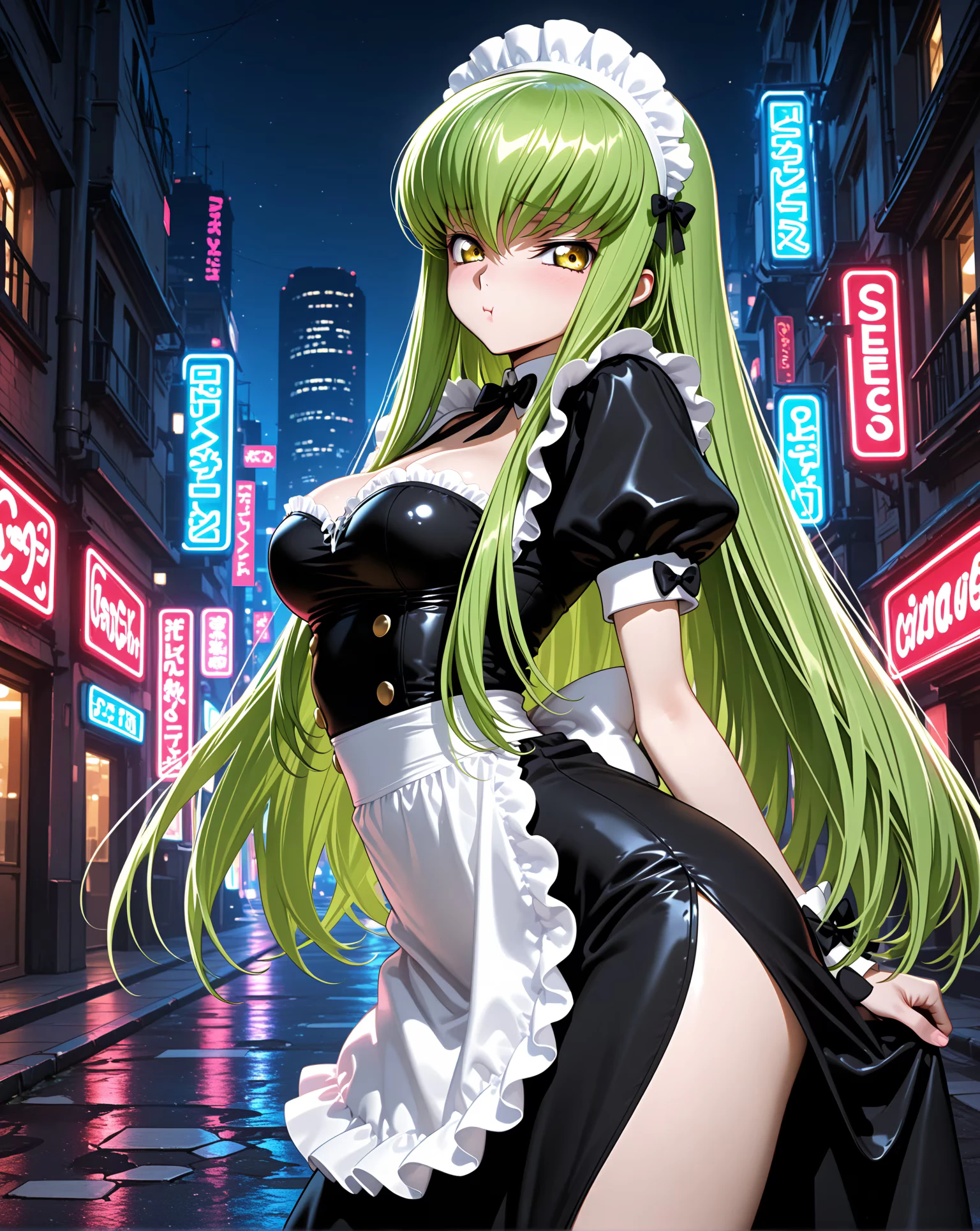 C.C. 公式ポートレート AI生成 — コードギアス