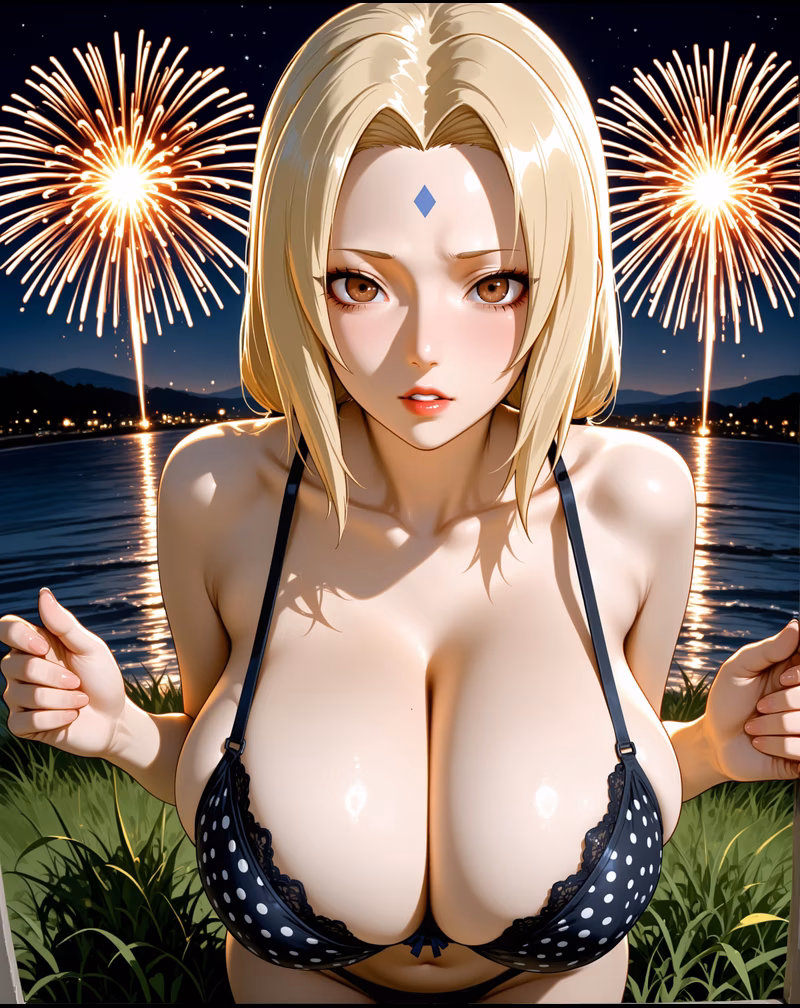 Tsunade Fifth Hokage leader of the Hidden Leaf AI character