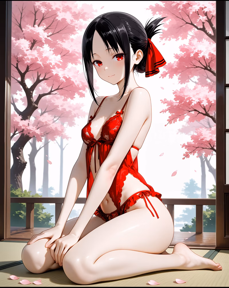 Kaguya silver hair Shuchiin Academy uniform student council vice president AI character