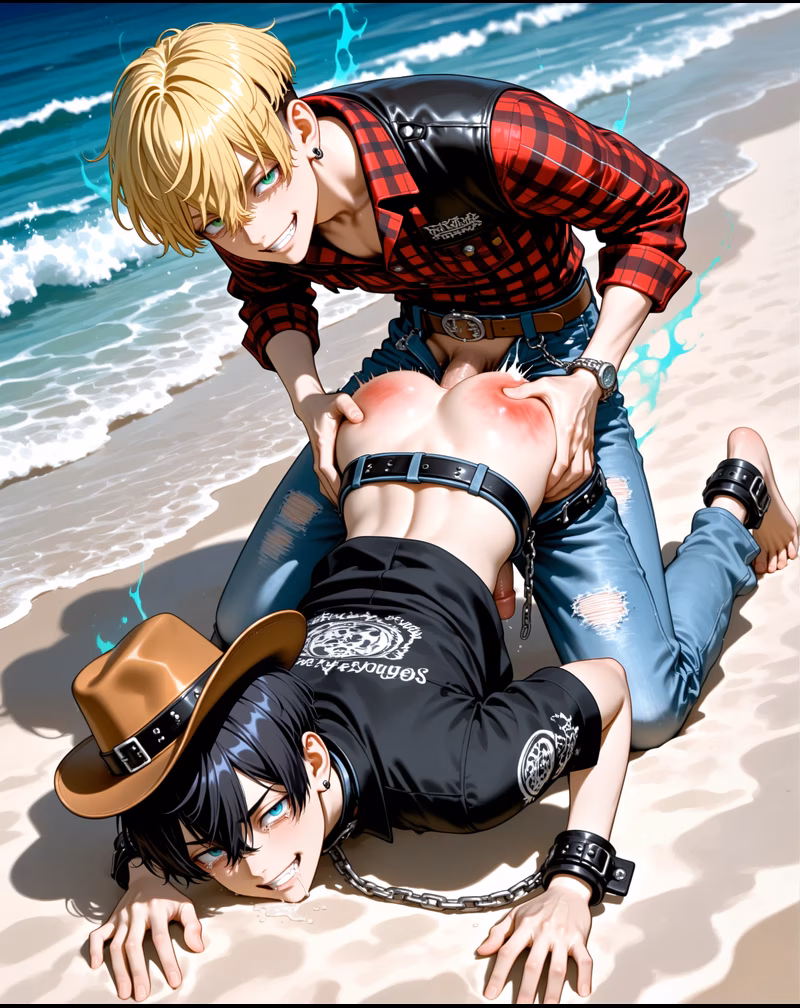 Matsuno Chifuyu blonde short hair hot-blooded deputy AI art
