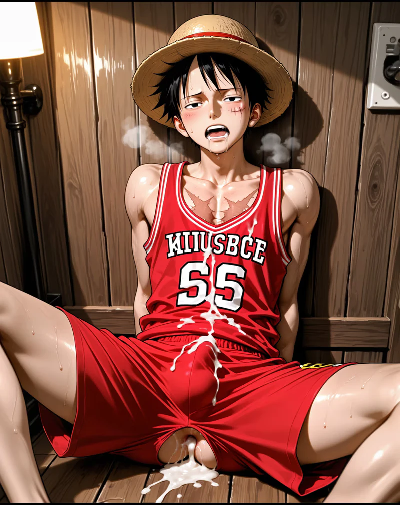 ルフィ 麦わら帽子 公式ポートレート AI生成 — ONE PIECE